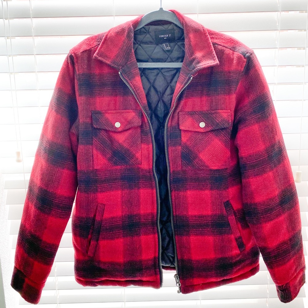 Plaid Red Winter Coat (Men’s)
